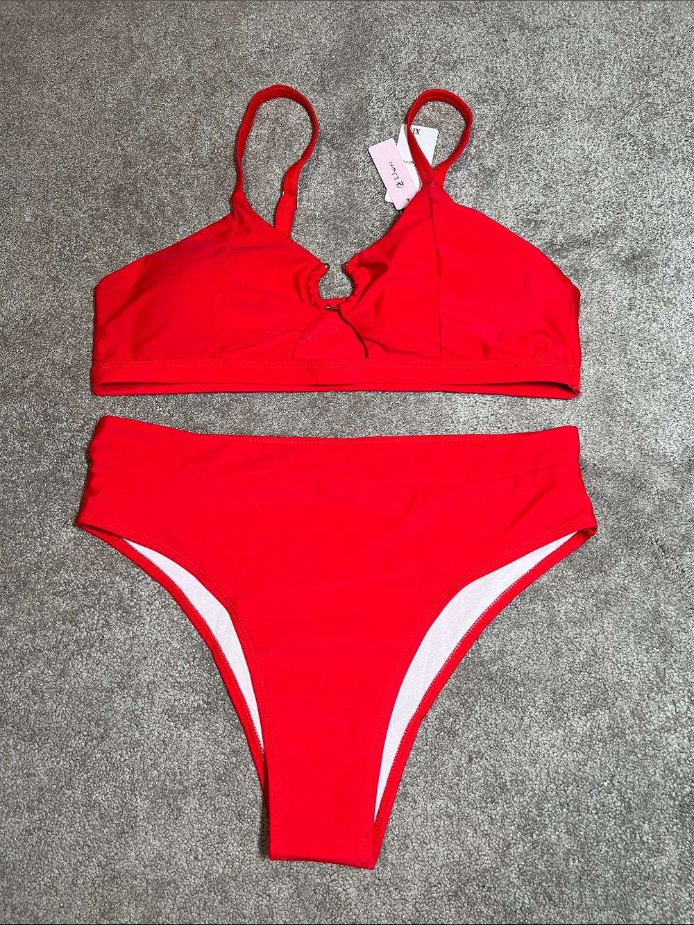 NWT EJ Soyo Red Bikini Size XL